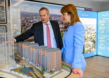 Chancellor Visits Glasswater Locks