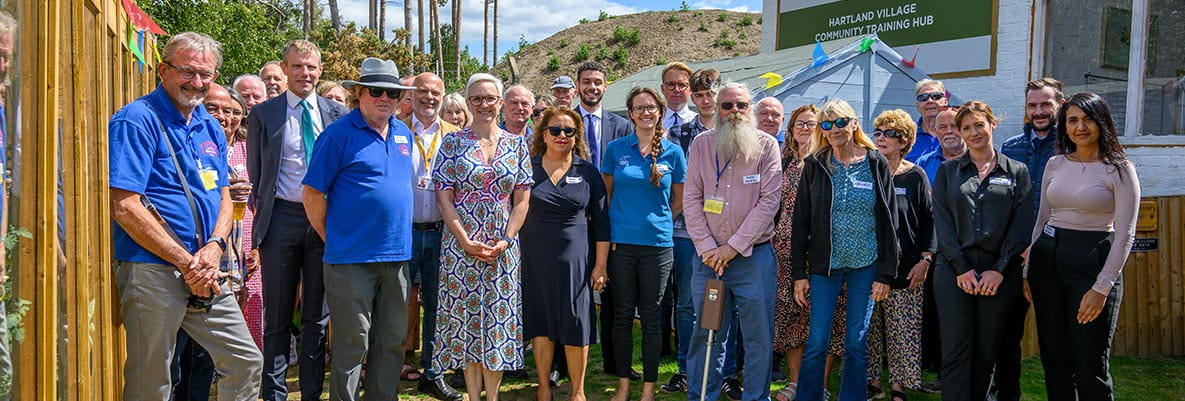 An image of people who were at the Hartland Retreat Opening