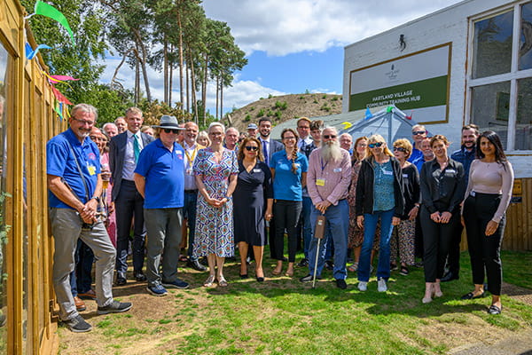 An image of people who were at the Hartland Retreat Opening