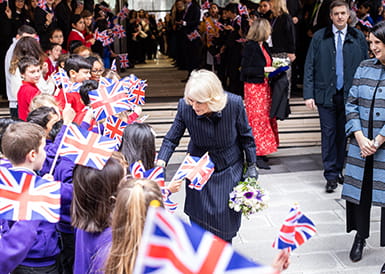 Welcoming Her Majesty The Queen to Mulberry Academy