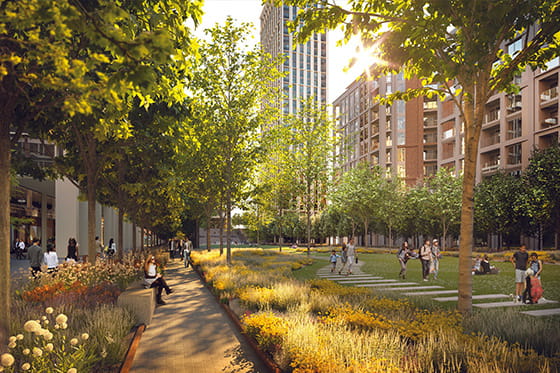 Exterior development image of TwelveTrees Park