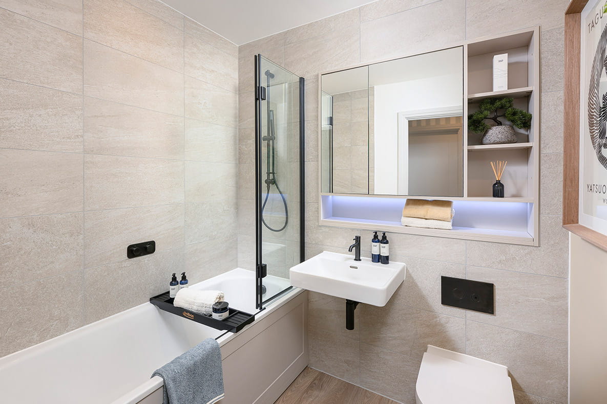 An image of a bathroom within a new Hartland Village showhome