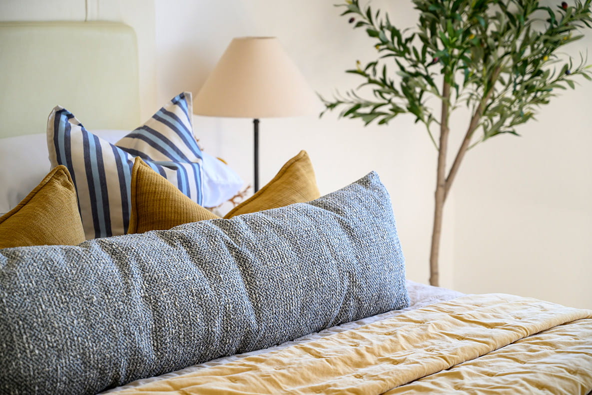 An image of a bedroom within a new Hartland Village showhome