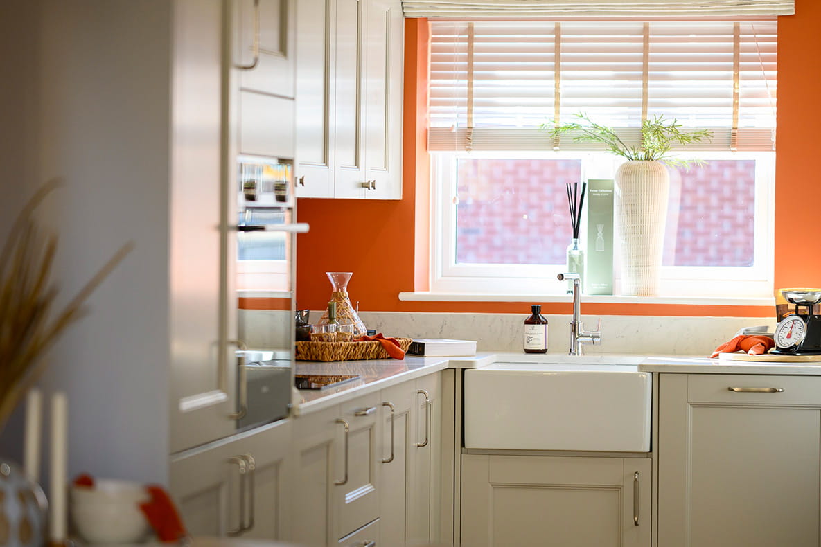 An image of a kitchen within a new Hartland Village showhome