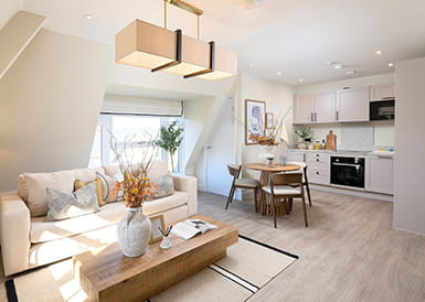 New One and Two Bedroom Showhomes at Hartland Village, Fleet