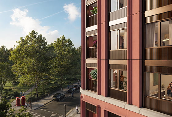 Exterior image of Trillium apartments