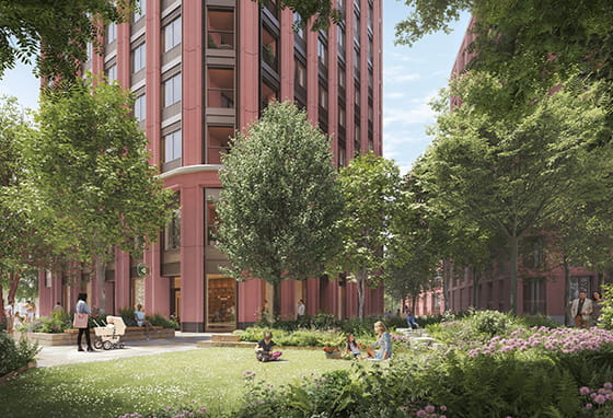 Exterior image of Trillium apartments