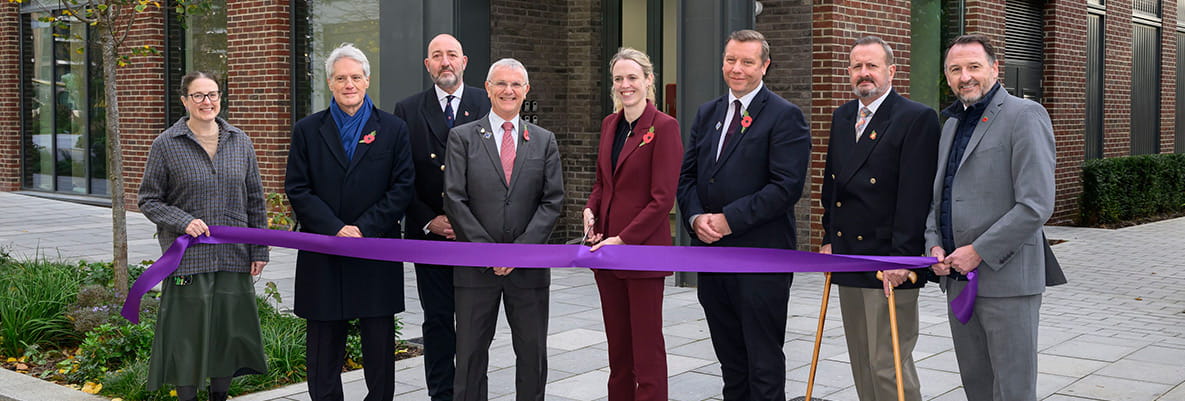 Minister for Veterans and People Louise Sandher-Jones publicly opening Valour House