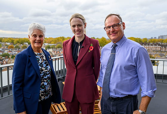 Minister for Veterans and People Louise Sandher-Jones posing for a photo