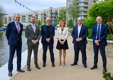 An image of people from Berkeley and SNG with the Deputy Mayor at Grand Union