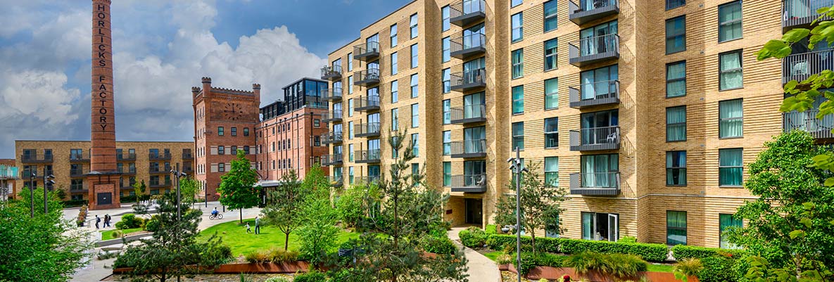 An exterior photograph of Horlicks Quarter
