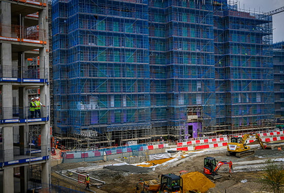 An image of a building under construction