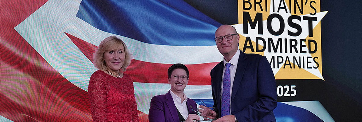 An image of Richard Stearn receiving the award on behalf of the Berkeley Group