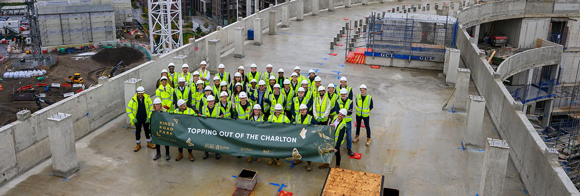 Group photo of the King's Road Park team