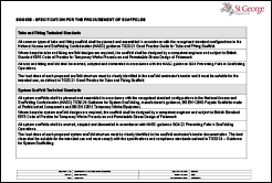 A thumbnail image of the St George Procurement of Scaffolds