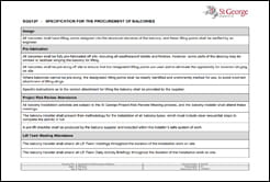 St George - Specification for the Procurement of Balconies