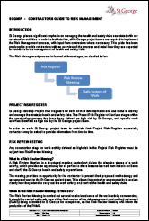 St George - Contractors Guide to Risk Management