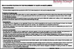 Front cover of the St-Joseph Specification for Procurement of Hoists and Mastclimbers Revision 2
