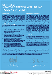 St Joseph Health, Safety and Wellbeing Policy Statement Thumbnail