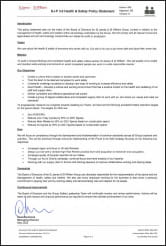 Health and Safety Policy