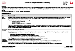 SWSJ - Contractor Requirements Cladding