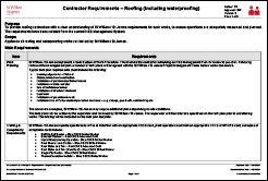 SWSJ - Contractor Requirements Roofing