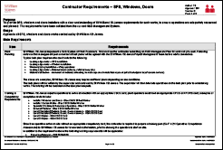 SWSJ - Contractor Requirements SFS Windows Doors